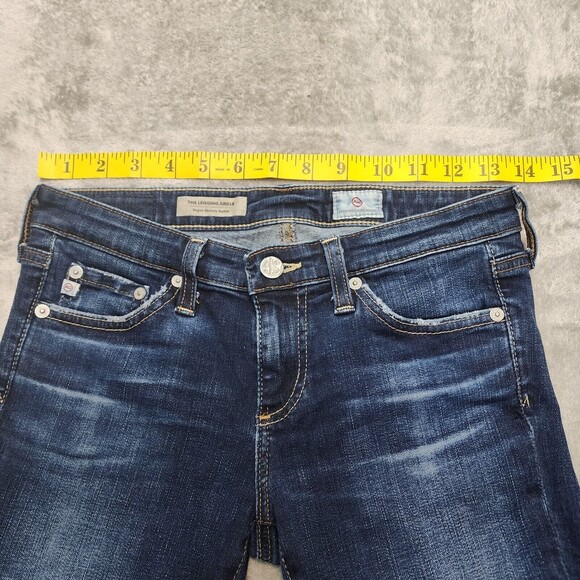 AG Adriano Goldschmied Women's The Legging Ankle Distressed Jeans Size 25 - Picture 6 of 14